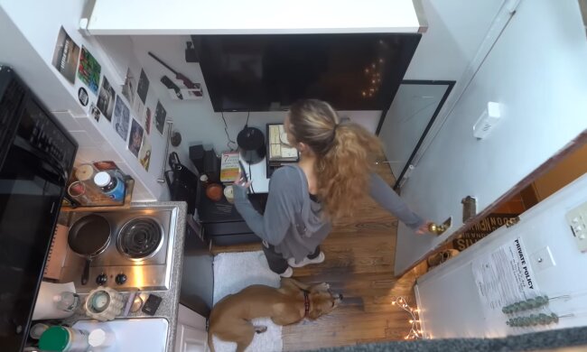 Leben auf 9 Quadratmetern. Quelle: Youtube Screenshot