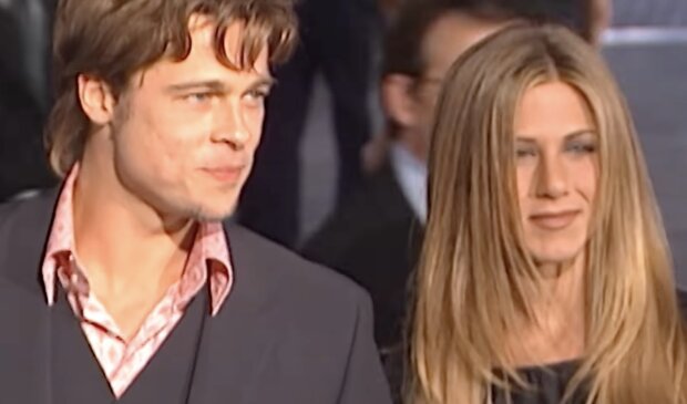 Brad Pitt und Jennifer Aniston. Quelle: Screenshot YouTube