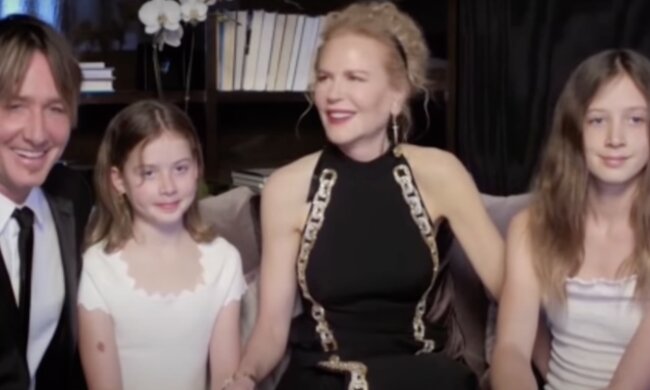 Nicole Kidman und ihre Familie. Quelle: Screenshot YouTube