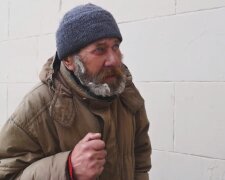 Obdachloser Mann. Quelle: Screenshot YouTube