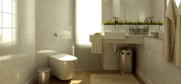 Man nannte bemerkenswerte Möglichkeiten zur visuellen Vergrößerung sogar des kleinsten Badezimmers