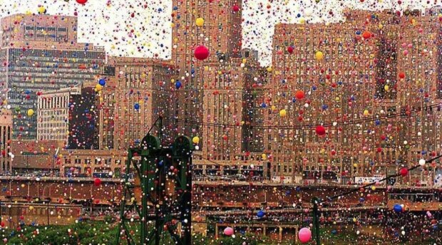 Die Geschichte des Starts von 1,5 Millionen Ballons, der zu unerwarteten Konsequenzen folgte