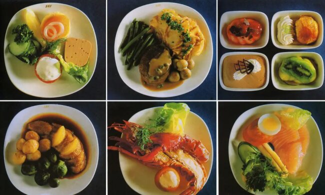 Die norwegische Fluggesellschaft zeigte, was man vor einem halben Jahrhundert in den Flugzeugen aß