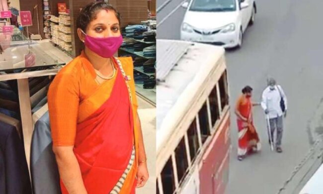 Frau aus Indien hielt einen Bus für einen Mann an, der nicht sehen konnte: und bekam ein Haus