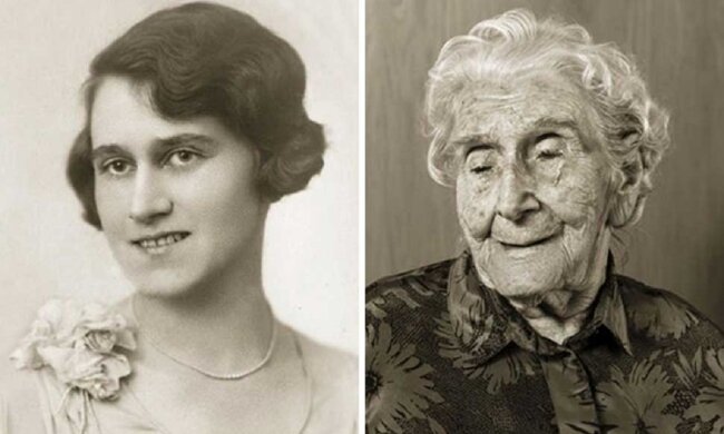 "Gesichter des Jahrhunderts": Hundertjährige Leute in ihrer Jugend und jetzt
