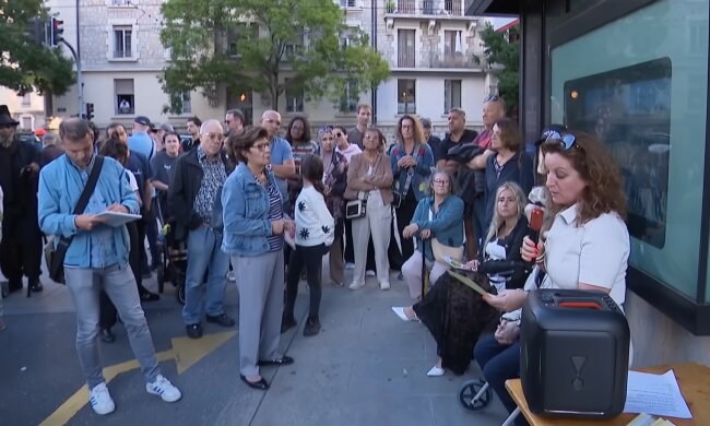 Chaos bei Wohnungsbesichtigung. Quelle: Youtube Screenshot