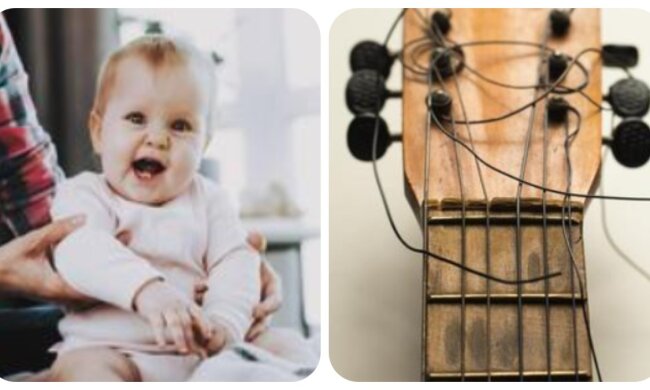 Baby und Gitarre. Quelle: apost.com
