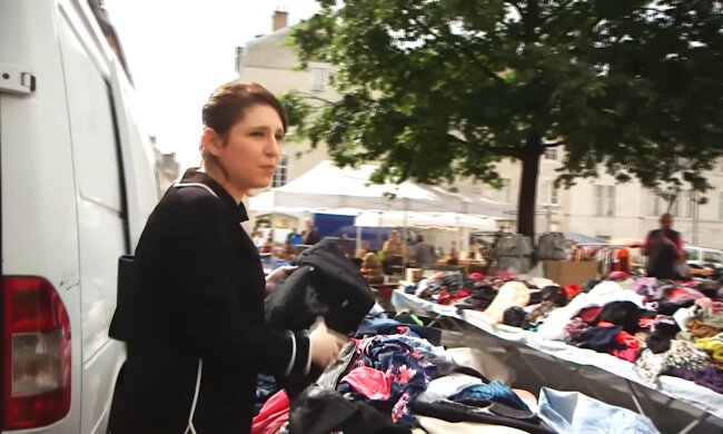 "Ich shoppe nur Second-Hand". Quelle: Youtube Screensot