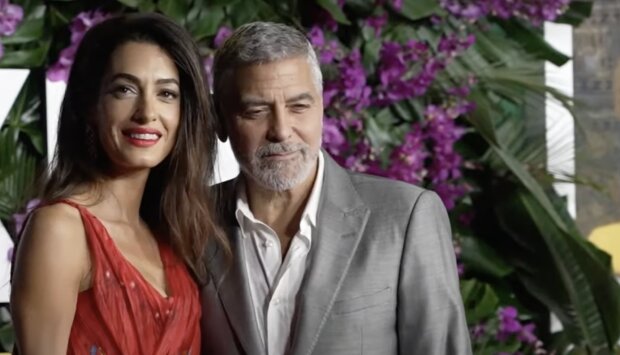 Amal und George Clooney. Quelle: Screenshot YouTube