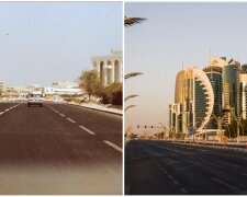 Katar früher und heute. Quelle: Screenshot Youtube