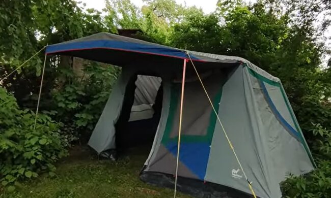 Zelt. Quelle: Youtube Screenshot