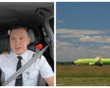 Pilot und Flugzeug. Quelle: Screenshot YouTube