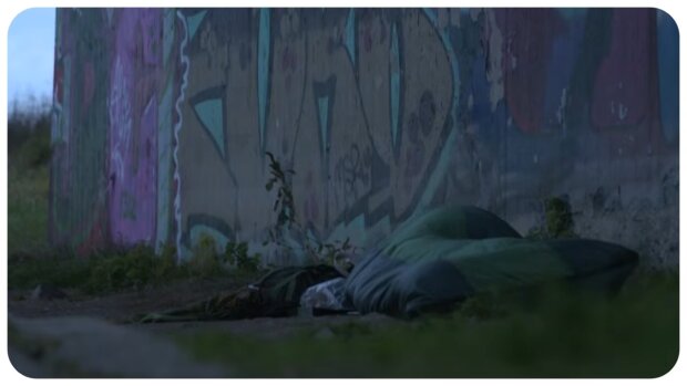 Ein Obdachlose. Quelle: Youtube Screenshot