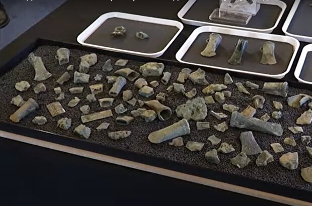 Schatz aus der Bronzezeit. Quelle: Screenshot Youtube