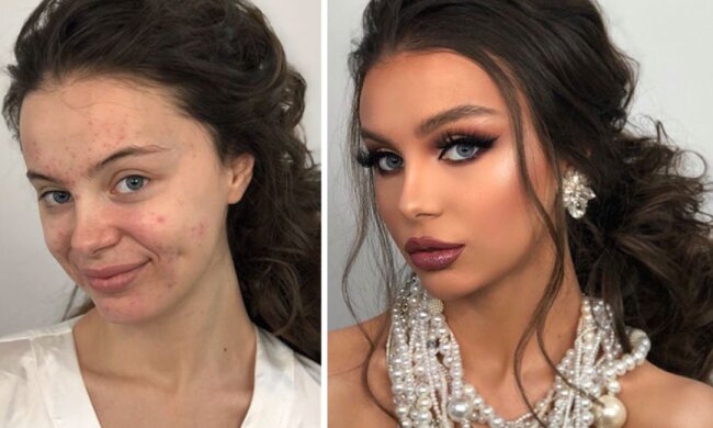 Transformation: Wie Bräute vor und nach dem Hochzeits-Make-up aussehen