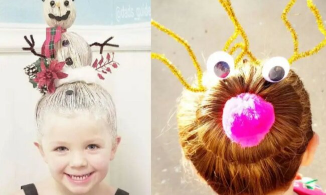 Kreativer Vater: Wie ein Mann seiner Tochter ungewöhnliche Frisuren macht