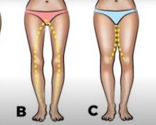 Im Netzwerk ist es  bekannt geworden, wie die Form der Beine viel über das Temperament einer Frau erzählen kann