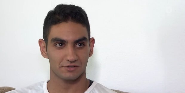 Ahmad, 29, syrischer Flüchtling. Quelle: Youtube Screenshot