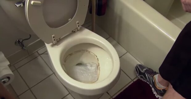Ein junger Umweltaktivist setzt auf sparsamen Toilettenspülung. Quelle: Youtube Screenshot