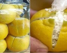 Sie schnitt die Zitronen und bedeckte mit dem Salz, als ich das sah, warum? Ich habe das gleiche getan