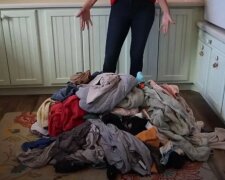 Die Mutter von 16 Kindern zeigte, wie viel Wäsche die Familie an nur einem Tag ansammelt