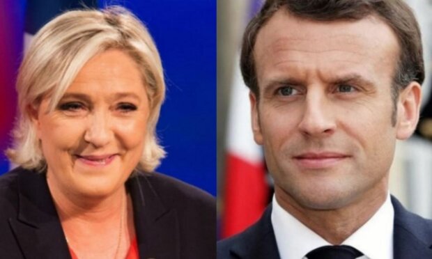 Emmanuel Macron und Marine Le Pen. Quelle: Screenshot