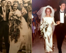 Es ist schon 85 Jahre alt und sieht immer noch gut aus: vier Generationen von Frauen heiraten in einem Kleid