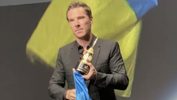 Der britische Schauspieler Benedict Cumberbatch unterstützt die Ukraine. Quelle: Getty Images