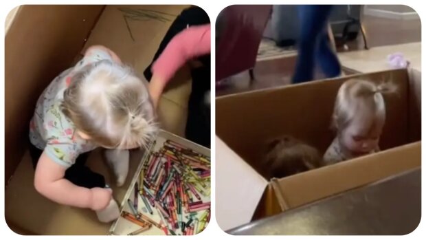 Kinder in der Kiste. Quelle: Video Screenshot