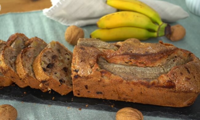 Bananenbrot. Quelle: Youtube Screenshot