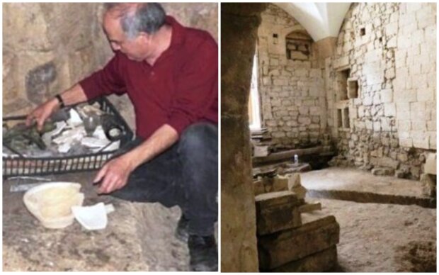 Mann entdeckte eine antike Schatzkammer. Quelle: Screenshot Youtube