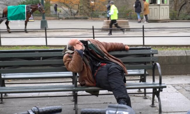 Rekordstadt für die Zahl der Obdachlosen. Quelle: Screenshot YouTube