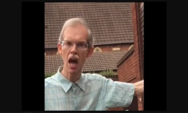 Der verärgerte Nachbar (Illustration). Quelle: Youtube Screenshot