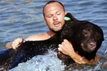“Der Bär hatte nur noch wenige Minuten Zeit zu leben”: Ein tapferer Mann griff in das Schicksal dem Tiere ein. Plus ein Held, plus ein Leben