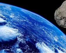 Ein riesiger Asteroid rast mit großer Geschwindigkeit auf die Erde zu. Quelle:HiTech Wiki