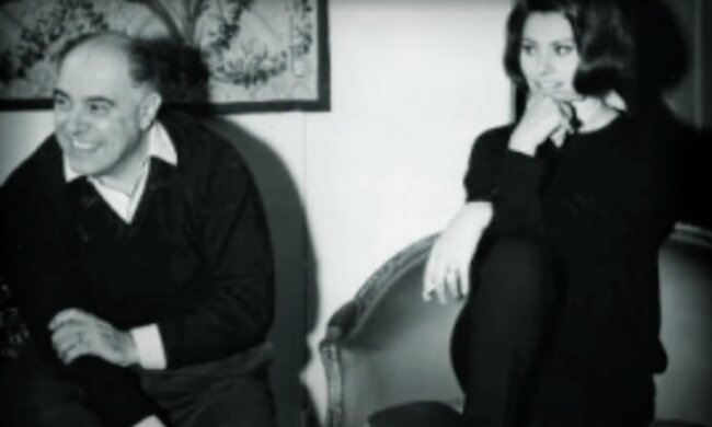 Sophia Loren und Carlo Ponti. Quelle: Screenshot YouTube