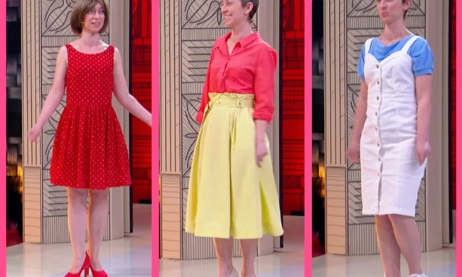 Die Frau verlor nach ihrer Krankheit ihre Haare und trug eine Perücke, aber die Stylisten leisteten hervorragende Arbeit