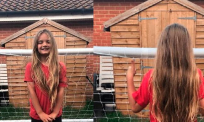 Mädchen werden beneiden: Die Mutter seit 9 Jahren hat ihren Sohn nie geschnitten