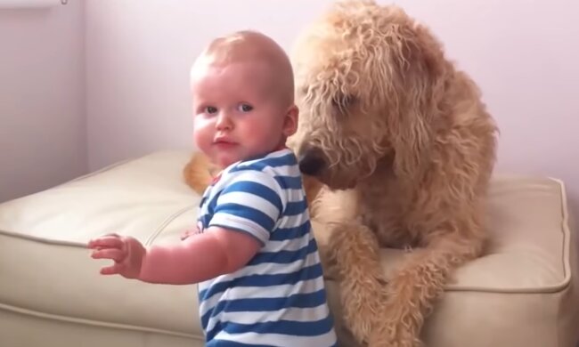 Tully und das Baby. Quelle: YouTube Screenshot