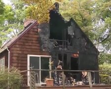Das Haus nach dem Brand. Quelle: Youtube Screenshot