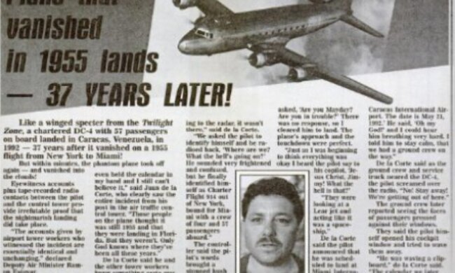 Rätsel des Fluges 914: Das Flugzeug landete 37 Jahre nach dem Start