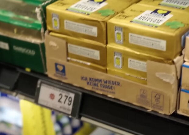 Butter wieder kostspieliger. Quelle: Youtube Screenshot