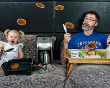 Wie verbringen Zeit "Der beste Vater" und seine kleine Tochter miteinander