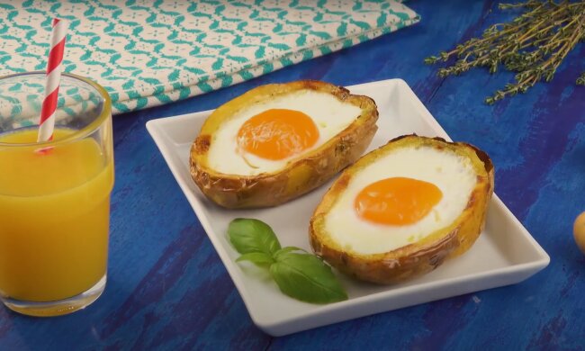 Rührei in Kartoffeln: ein ungewöhnliches und sehr leckeres Rezept