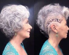Rentnerinnen, die einen Entschluß fassten, sich provokative Frisuren zu machen und bedauern daran nicht