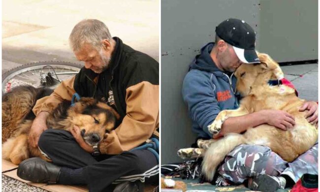 Obdachlose und ihre Hunde. Quelle: Screenshot Youtube