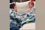Papa mit dem Sohn. Quelle: Youtube Screenshot