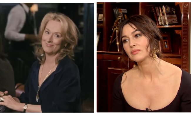 Meryl Streep und Monica Bellucci. Quelle: Screenshot YouTube