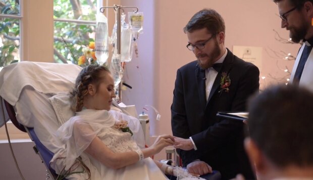 Eine Hochzeit im Krankenhaus. Quelle: Youtube Screenshot