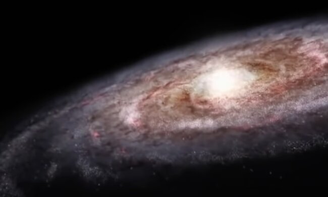 Milchstraße. Quelle: Screenshot YouTube